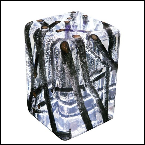 Side Table PC - Burnt Branches B