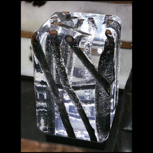 Side Table PC - Burnt Branches B