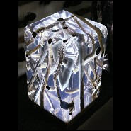 Bouts de Canapé PC - Clear | Side Table Bleu Nature- Clear Branches - Modern side table with clear branches - Pacific Compagnie.