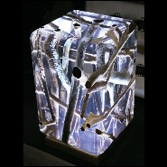 Bouts de Canapé PC - Clear | Side Table Bleu Nature- Clear Branches - Minimalist side table with bleu nature tone - Pacific Comp