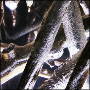 Bouts de Canapé PC - Clear | Side Table Bleu Nature- Clear Branches - Compact side table with modern clear branches - Pacific Co