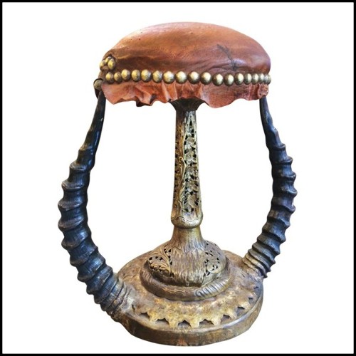 Stool PC- Ostrich with Topi...