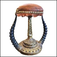 Tabouret PC - Ostrich & Topi Horns - Mobilier design - Pacific Compagnie.