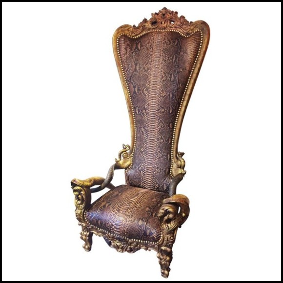 Trône PC - Python - Bois massif - Pacific Compagnie.