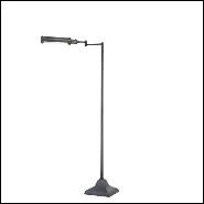 Floor Lamp in nickel finish or in solid bronze finish with swing arm 24-Readers