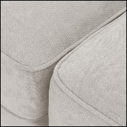 Canapé avec structure en bois et tissu coloris Clarck sand sur pieds en bois noir 24-Tucci