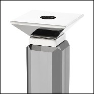 Lot de 3 bougeoirs en verre cristal et finitions en Gold 24-Santas Candle