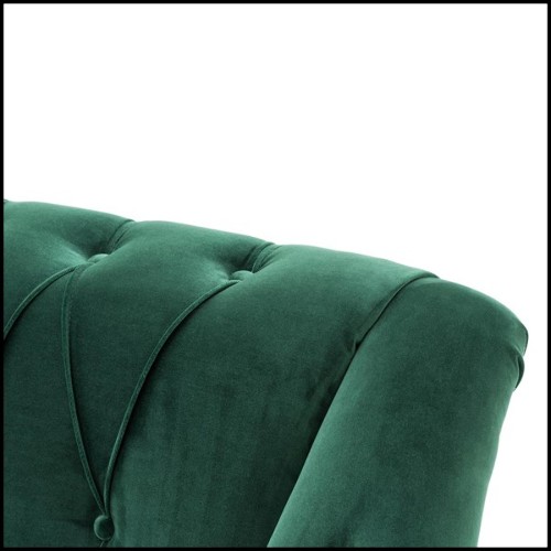 Canapé avec structure en bois massif et tissu Cameron Green 24-Hassefol Sofa