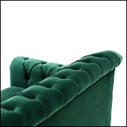 Canapé avec structure en bois massif et tissu Cameron Green 24-Hassefol Sofa