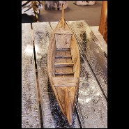 Sculpture of a junk in natural bamboo's inches 38-Bamboo's Inches