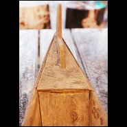 Sculpture of a junk in natural bamboo's inches 38-Bamboo's Inches