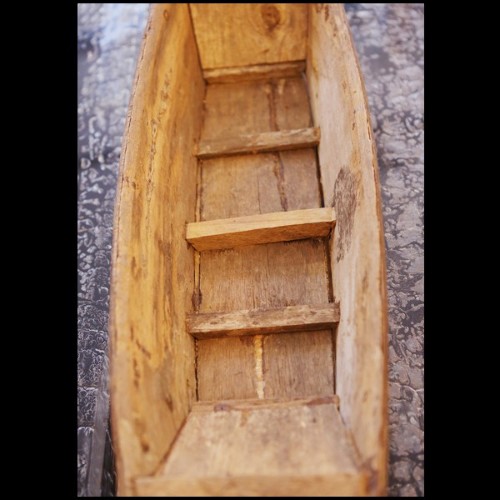 Sculpture of a junk in natural bamboo's inches 38-Bamboo's Inches