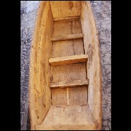 Sculpture of a junk in natural bamboo's inches 38-Bamboo's Inches