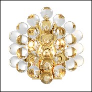 Applique finition gold ou finition nickel avec verre clair 24-Bubbles