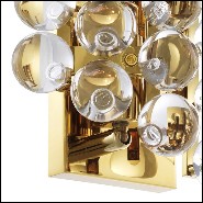 Applique finition gold ou finition nickel avec verre clair 24-Bubbles