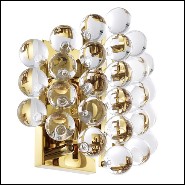 Wall Lamp in gold finish or nickel finish with clear glasses 24-Bubbles