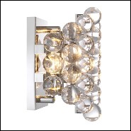 Applique finition gold ou finition nickel avec verre clair 24-Bubbles