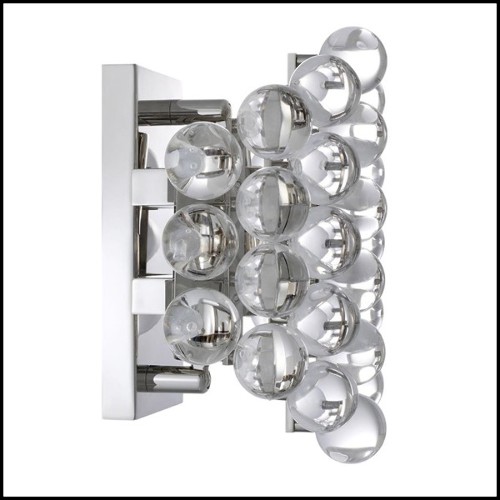 Wall Lamp in gold finish or nickel finish with clear glasses 24-Bubbles
