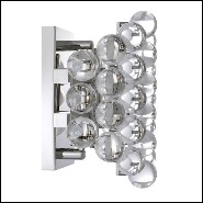 Applique finition gold ou finition nickel avec verre clair 24-Bubbles
