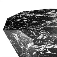 Table basse avec structure en marbre résine noire 24-Sena Cuadra Coffee Table