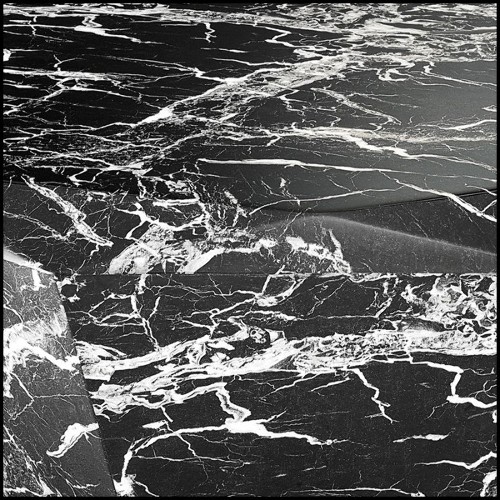 Coffee table with structure in black resin marble 24-Sena Cuadra Coffee Table