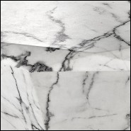 Coffee table with structure in black resin marble 24-Sena Cuadra Coffee Table