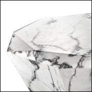 Coffee table with structure in black resin marble 24-Sena Cuadra Coffee Table