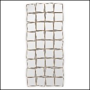 Mirror with hand painted solid wood frame in gold painting with mirror glass 119-36th Squares