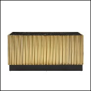 Buffet finition gold et avec plateau en marbre noir 162-Tubes II