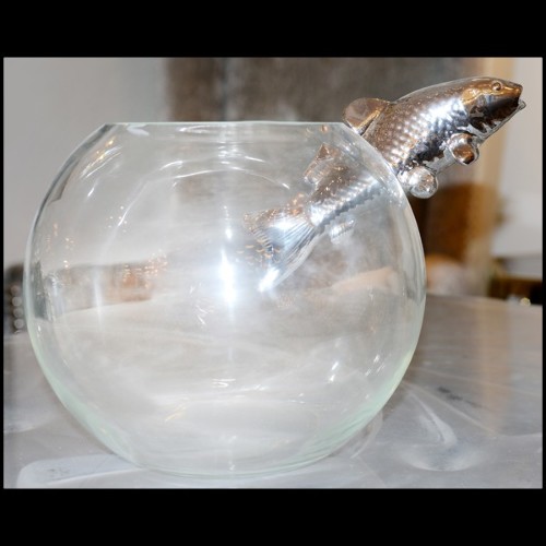 Vase 104-Silver Fish