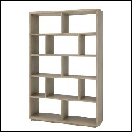 Bookcases with structure in washed oak veneer 24-Catalaga
