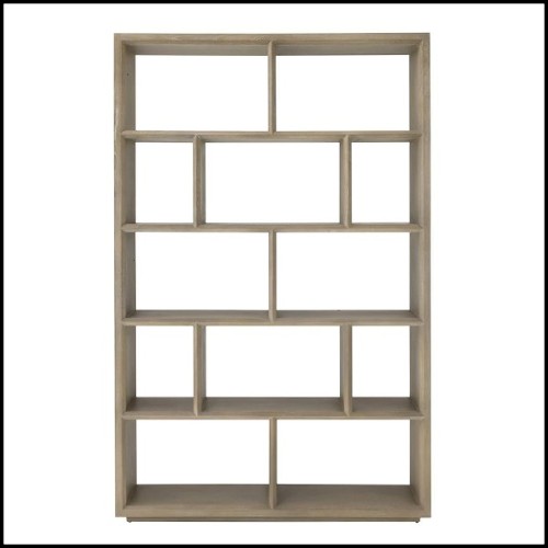 Bookcases with structure in washed oak veneer 24-Catalaga
