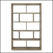 Bookcases with structure in washed oak veneer 24-Catalaga