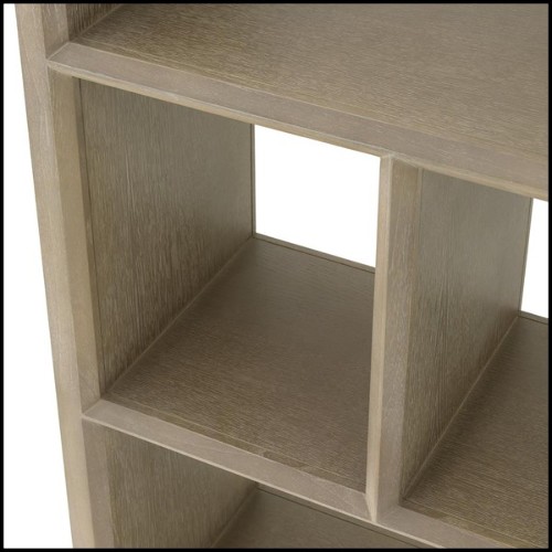 Bookcases with structure in washed oak veneer 24-Catalaga