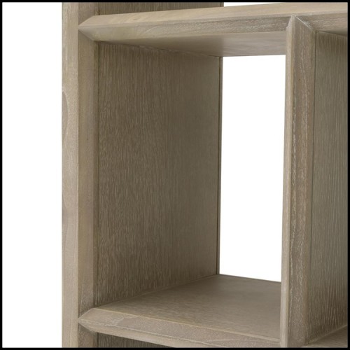 Bookcases with structure in washed oak veneer 24-Catalaga