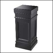 Colonne avec structure en bois massif finition noire ciré 24-Fanfan Black