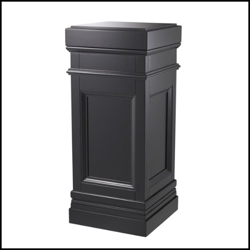 Colonne avec structure en bois massif finition noire ciré 24-Fanfan Black