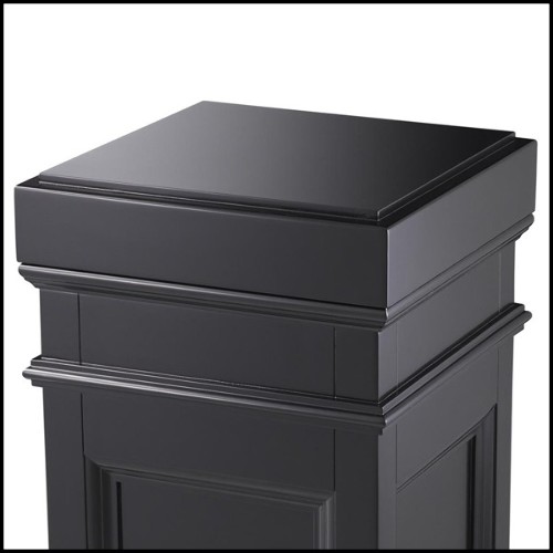 Colonne avec structure en bois massif finition noire ciré 24-Fanfan Black