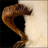 Set of two chest of drawers covered with pure Mongolian lamb wool PC-Pure Lamb Set of 2