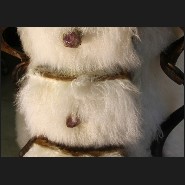 Set of two chest of drawers covered with pure Mongolian lamb wool PC-Pure Lamb Set of 2