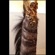 Fauteuil avec véritables cornes de Zébu PC-Wildebeest