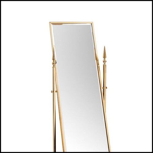 Mirror reclining in gold finish 162-Self Portrait
