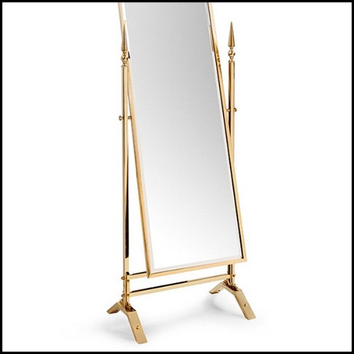 Miroir avec structure en métal finition Gold 162-Self Portrait