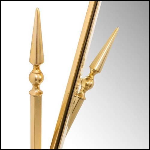 Mirror reclining in gold finish 162-Self Portrait