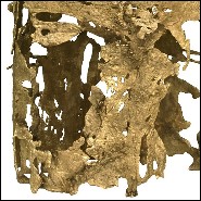 Console avec base en laiton moulé et plateau ovale en verre finition bronze 155-Lava