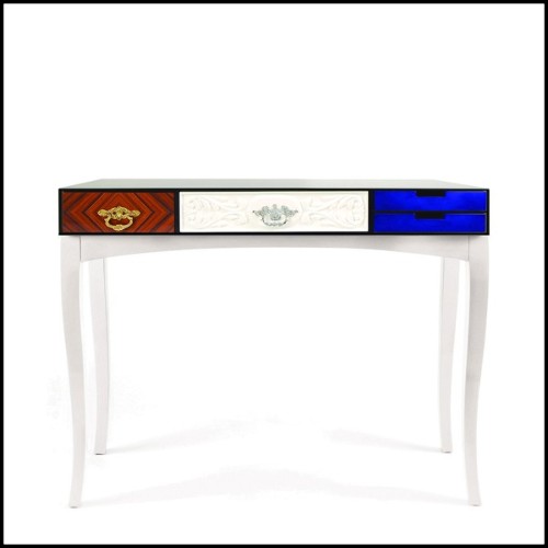 Console avec structure en palissandre et plateau laqué 145-Multi Finishes