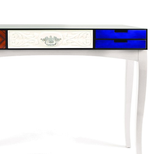 Console with structure in rosewood and with lacquered top 145-Multi Finishes