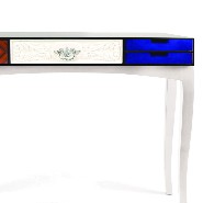 Console avec structure en palissandre et plateau laqué 145-Multi Finishes