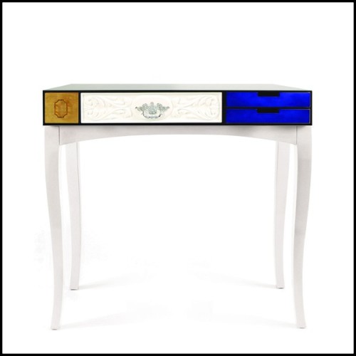 Console avec structure en palissandre et plateau laqué 145-Multi Finishes