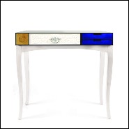 Console avec structure en palissandre et plateau laqué 145-Multi Finishes